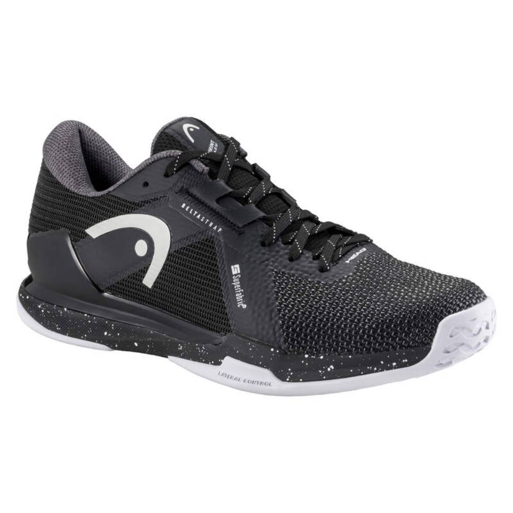 Head Sprint Pro 4.0 SF Men's Tennis Shoes - Lightweight Performance Court Shoes for Men (Black/White) | Perfect for Competitive Matches & Training Sessions
