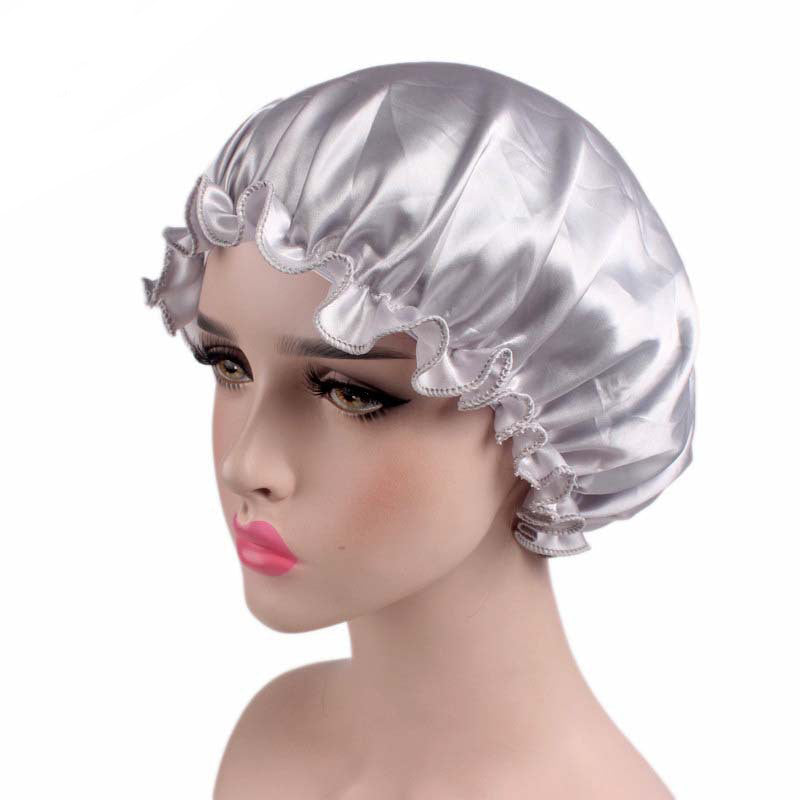 Single Layered Satin Bonnet for Women - Sleep Hair Protection & Style Preservation - Perfect for Nighttime, Travel & Natural Hair Care