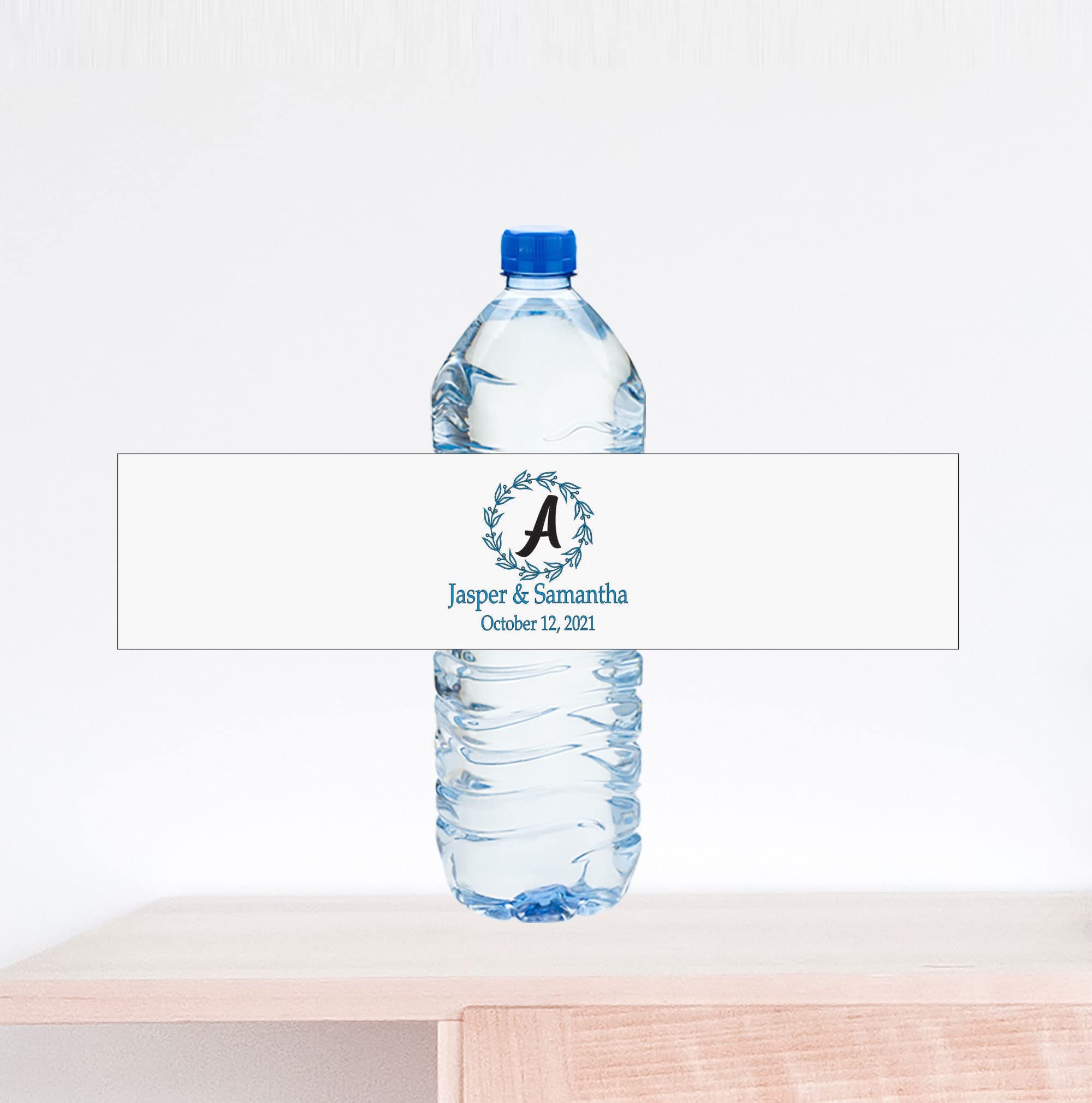 Custom Monogram Water Bottle Labels - Personalized Name Stickers for Gym, School & Office - Reusable Hydration Bottle Decals for Kids & Adults