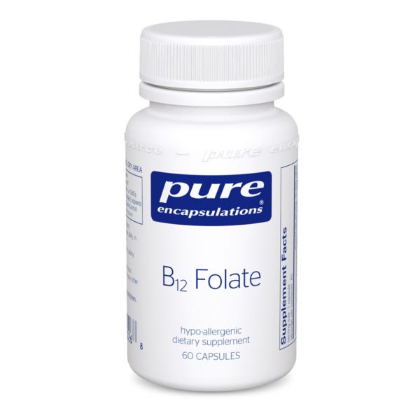 Pure B12 & Folate Supplement - 60 Vegan Capsules for Energy Boost & Immune Support - Perfect for Active Lifestyles & Daily Wellness