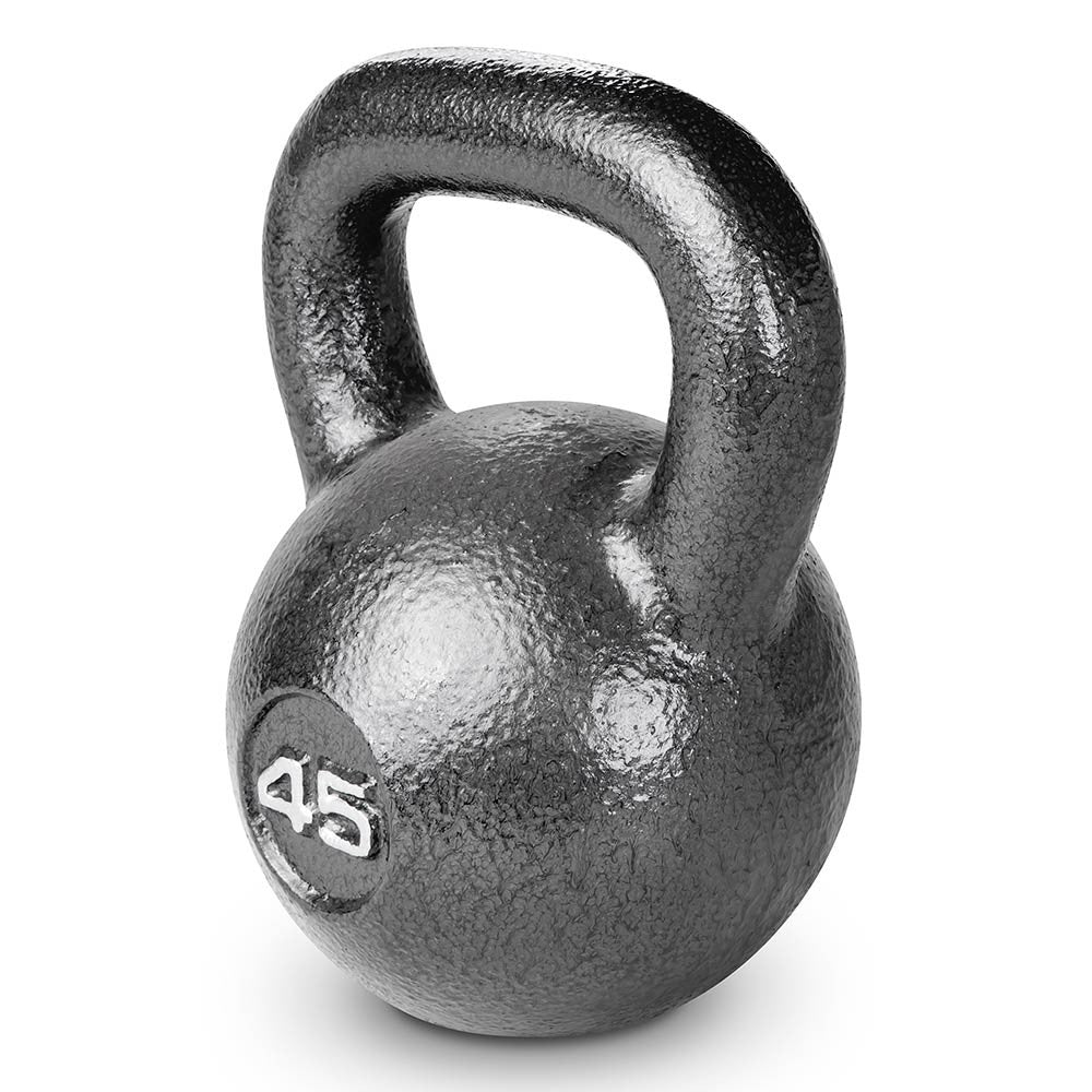 45lb Hammertone Kettlebell - Heavy Duty Cast Iron Workout Equipment for Strength Training | Perfect for Home Gym, CrossFit & Functional Fitness