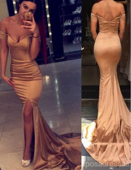 Elegant Off Shoulder Mermaid Prom Dress with High Slit - Sexy Long Evening Gown for Formal Parties, Prom Night & Special Occasions - Custom Sizing Available - Style #17084