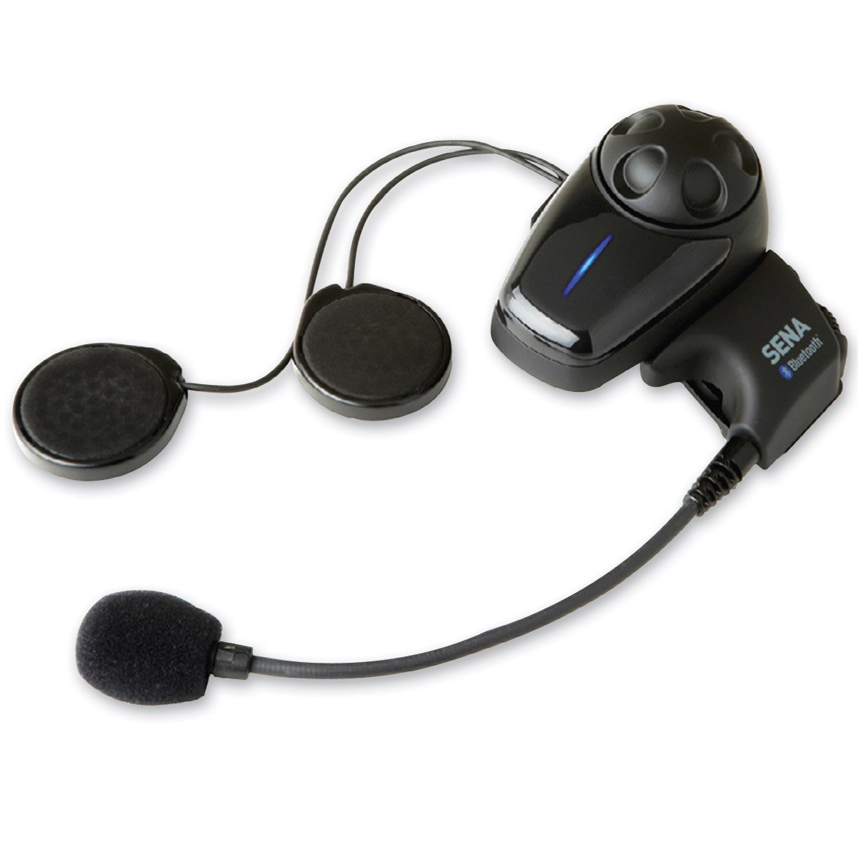 Sena SMH10-11 Motorcycle Bluetooth Headset & Intercom System with Universal Mic Kit - Wireless Communication for Riders - Perfect for Group Rides, Touring & Highway Use