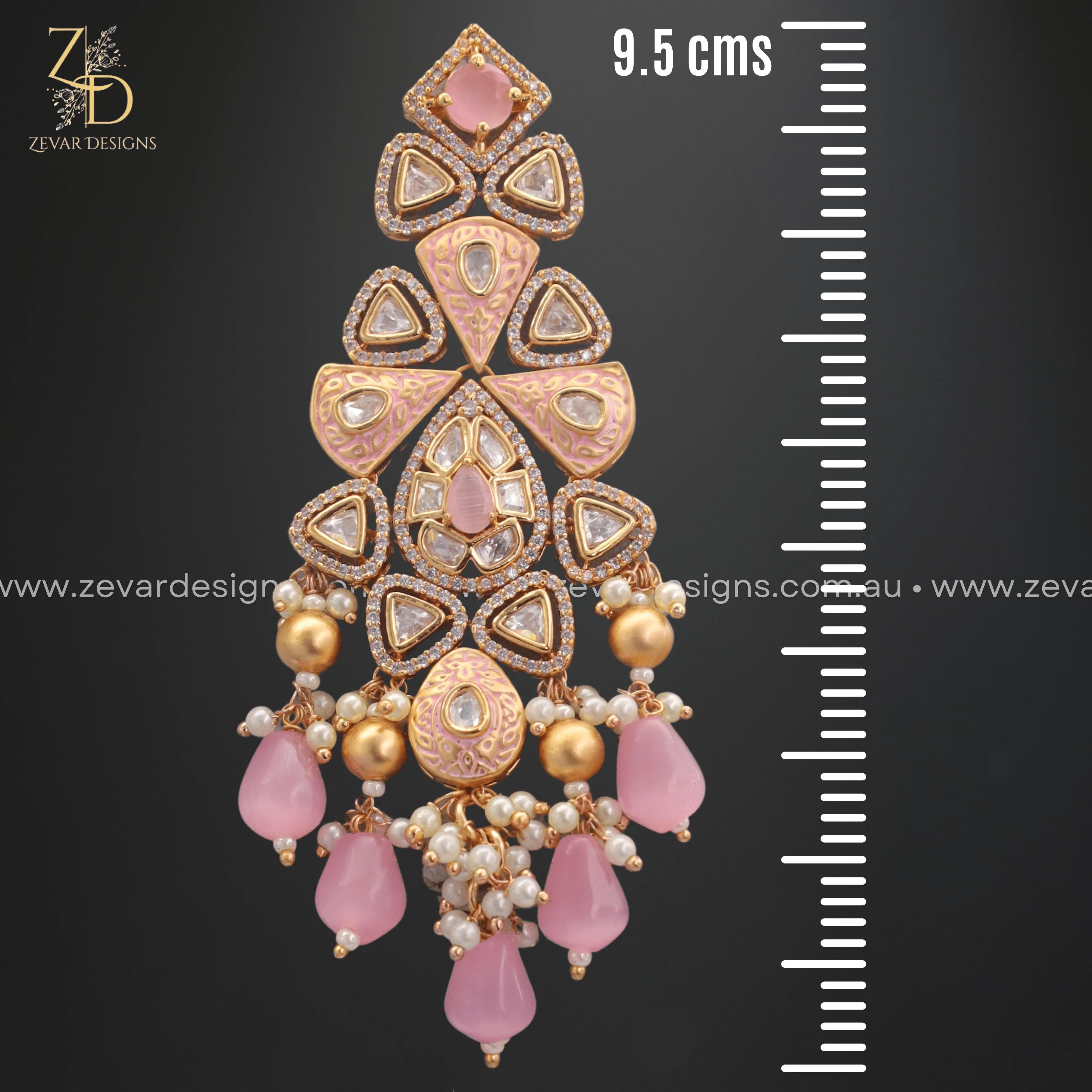 Exquisite Kundan Polki Choker Set with Matching Tikka - Traditional Indian Bridal Jewelry for Weddings & Festive Occasions