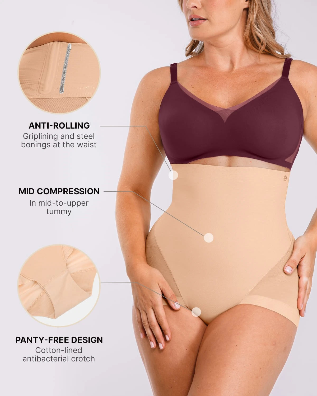 AirSlim® Mesh Smooth Butt Lifting Panty - Seamless Shapewear for Women | Perfect for Everyday Wear, Workout & Special Occasions
