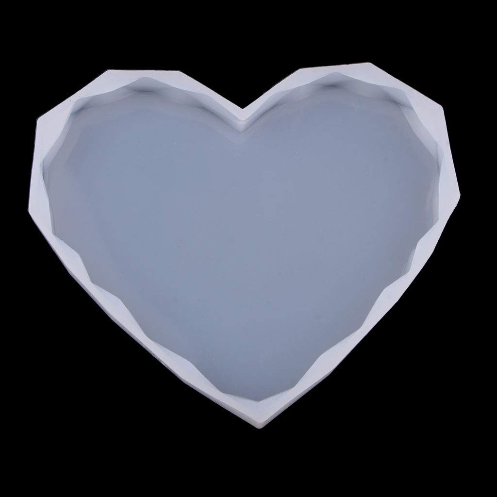 Heart-Shaped Silicone Coaster Molds for DIY Epoxy Resin Casting - 6-Piece Set for Crafts, Jewelry Making & Baking - Perfect for Home Decor, Gift Making & Party Favors