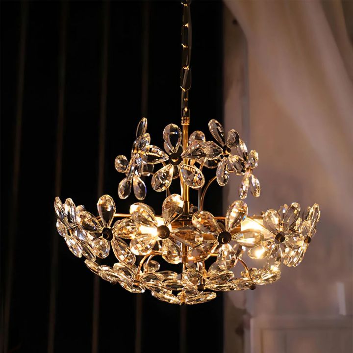 Brielle Modern Chandelier - Elegant Crystal Ceiling Light Fixture for Dining Room, Living Room & Bedroom | Perfect for Home Decor, Wedding & Interior Design