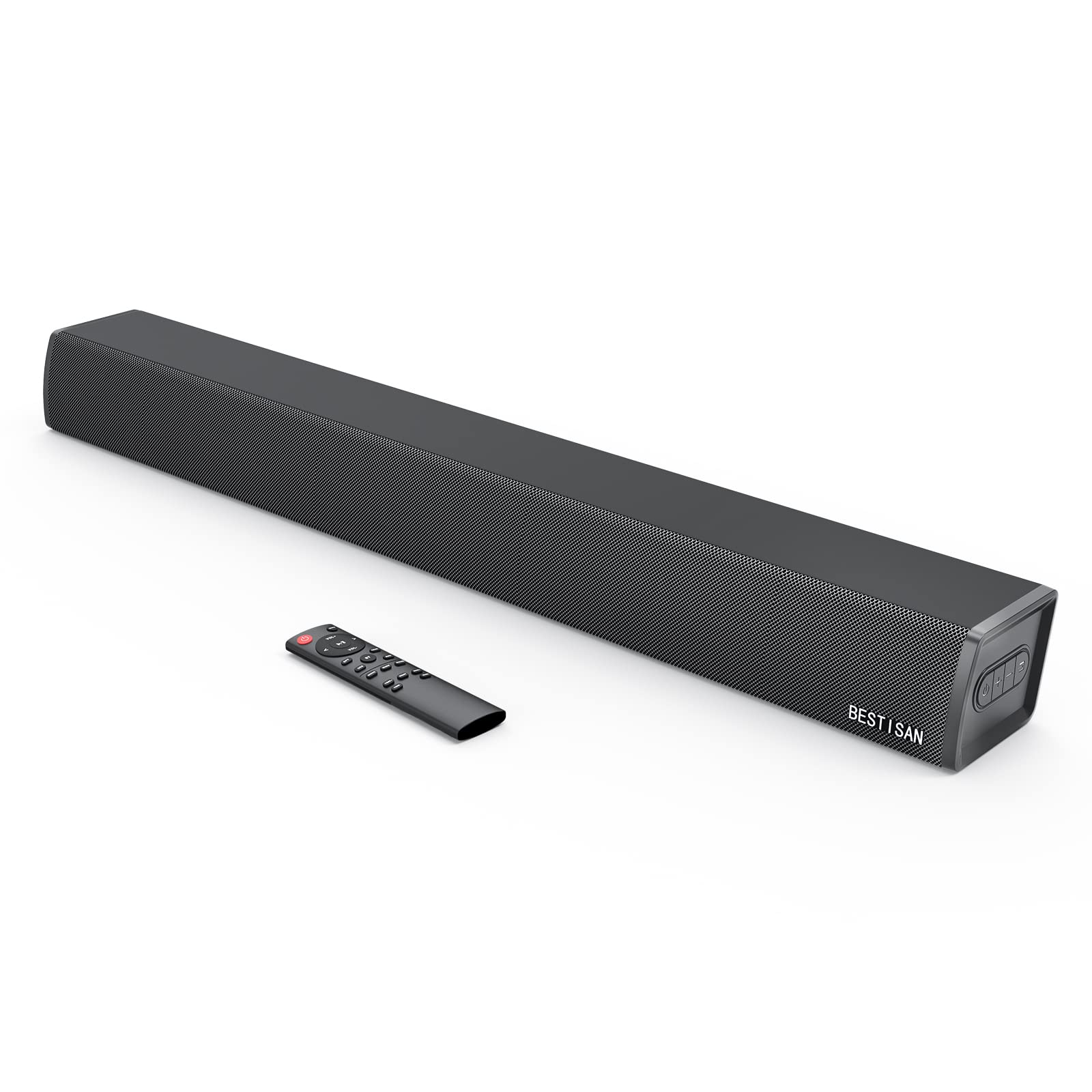 BESTISAN 100W Soundbar with Bluetooth 5.1 - 6 Driver Home Theater Speaker System for TV, PC & Gaming (105dB, 3 EQ Modes, Adjustable Bass, 3D Surround Sound) - Perfect for Movie Nights, Music Streaming & Enhanced Gaming Experience