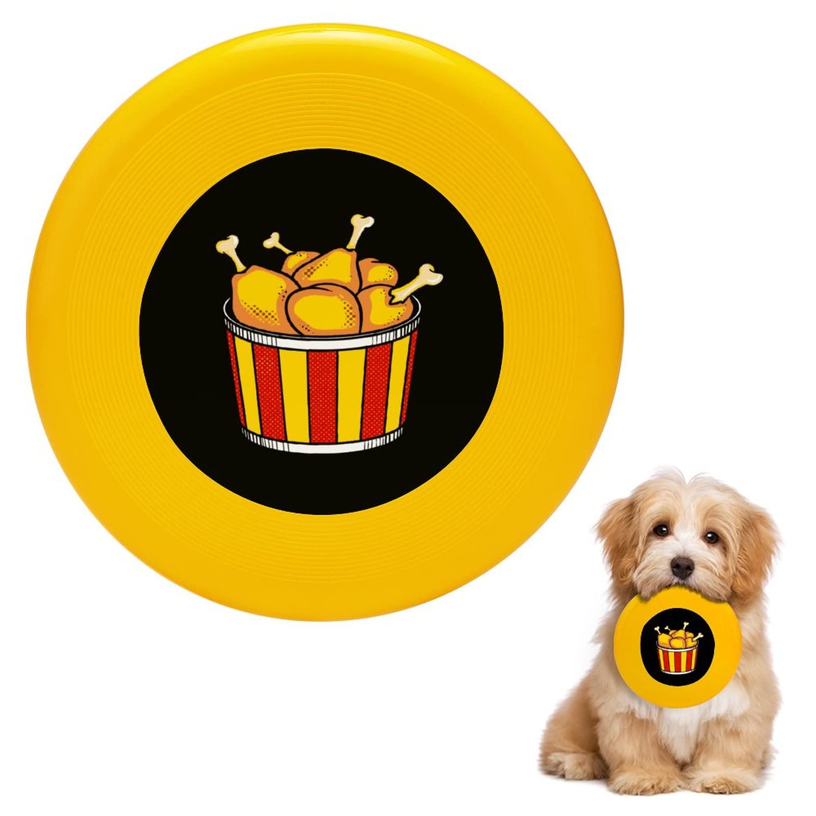 Premium Chicken Leg-Shaped Flying Disc Dog Toy - Durable Fetch & Training Frisbee for Active Dogs - Perfect for Outdoor Play, Exercise & Training Sessions