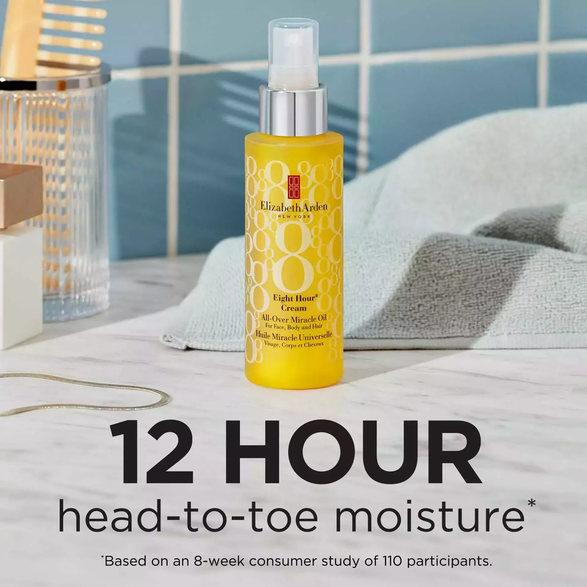 Eight Hour® All Over Miracle Oil - Hydrating & Nourishing Skin Treatment for Face, Body & Hair - Perfect for Dry Skin, Cuticles & Split Ends Care