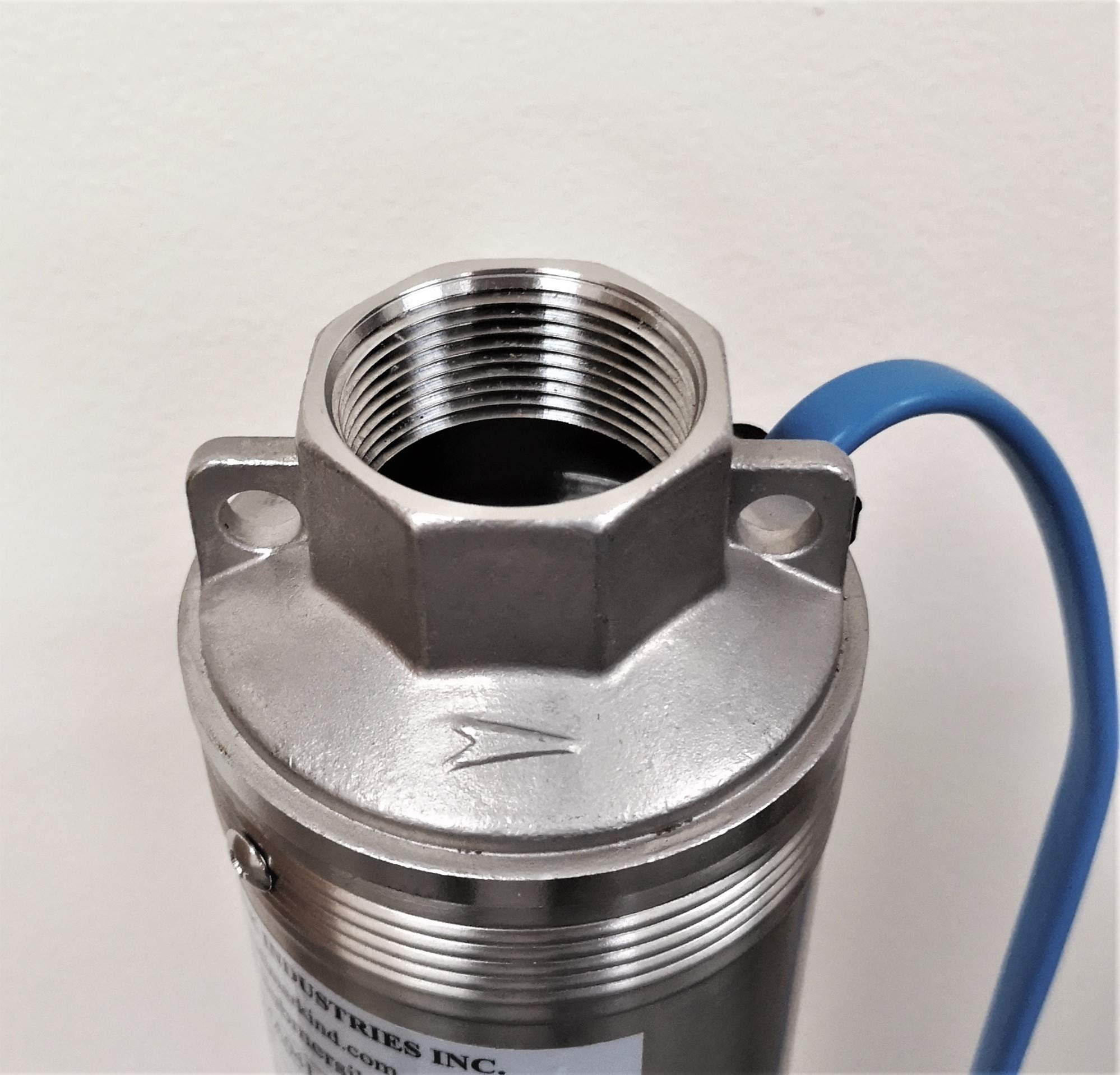 Hallmark Industries MA0343X-4A 1/2 HP Deep Well Submersible Pump - 230V, 60Hz, 25 GPM, 150ft Head, Stainless Steel, 4 Inch - Ideal for Residential Water Supply, Irrigation & Farm Use