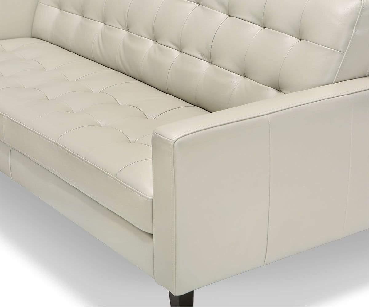 Laura Genuine Leather Sofa - Modern Luxury Living Room Furniture for Home & Office | Perfect for Relaxing, Entertaining & Stylish Decor