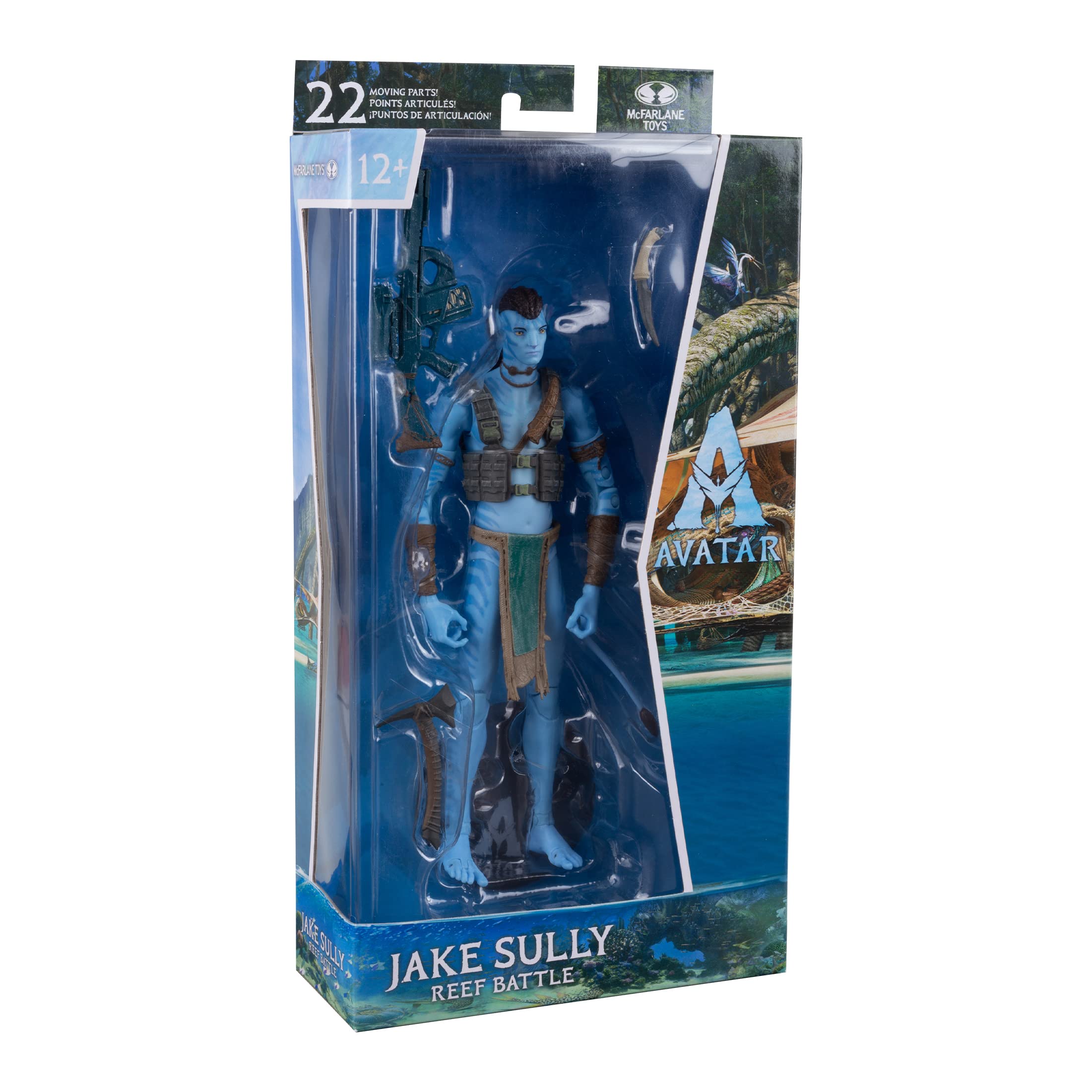 McFarlane Toys Avatar: The Way of Water Jake Sully Reef Battle Action Figure - Collectible Movie Character Toy for Fans & Gift Idea - Perfect for Display, Play & Avatar Themed Collections