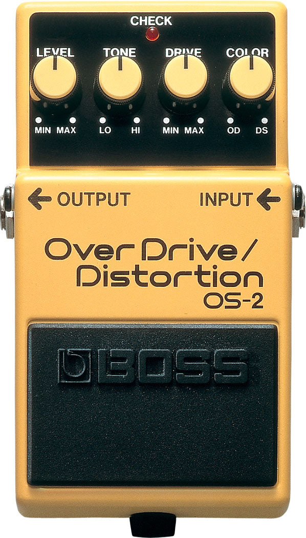 BOSS OS-2 Overdrive/Distortion Guitar Effects Pedal - Versatile Dual-Mode for Blues, Rock & Metal - Perfect for Stage & Studio Use