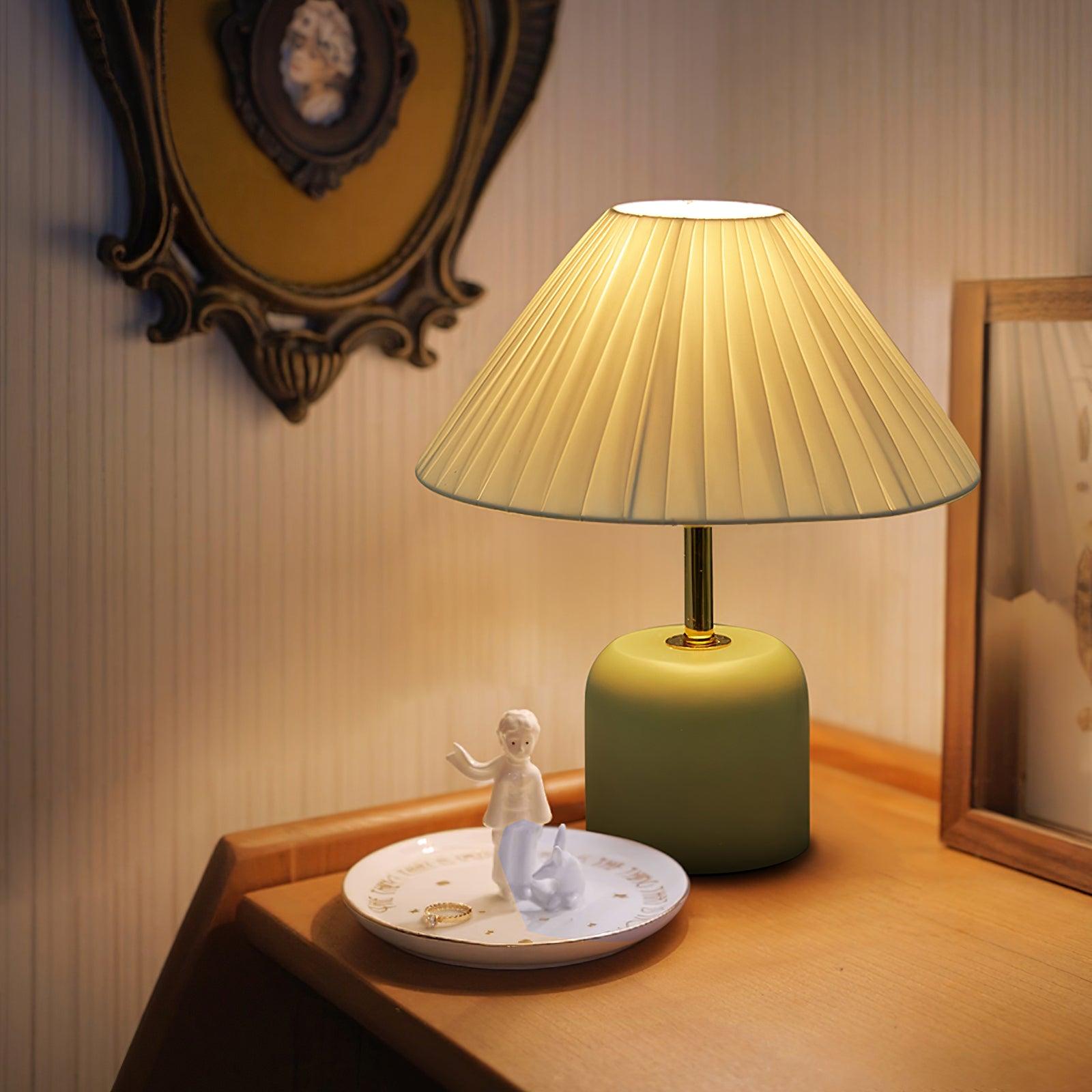 Lunitidal Modern LED Table Lamp - Adjustable Brightness, USB Charging, Touch Control for Bedroom, Living Room, Office & Study Desk