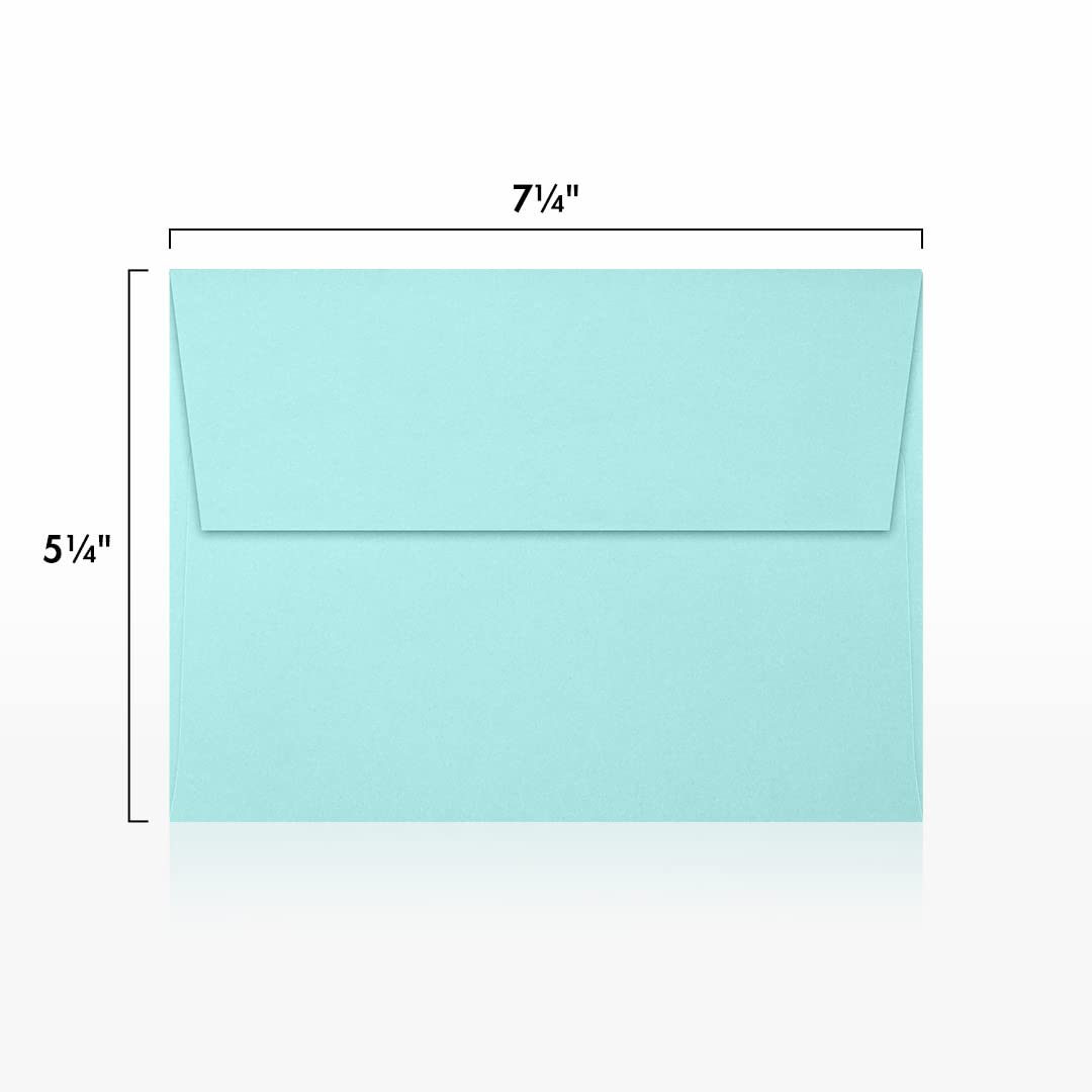 LUXPAPER A7 Printable Invitation Envelopes - 80 lb. Seafoam Green, 5.25