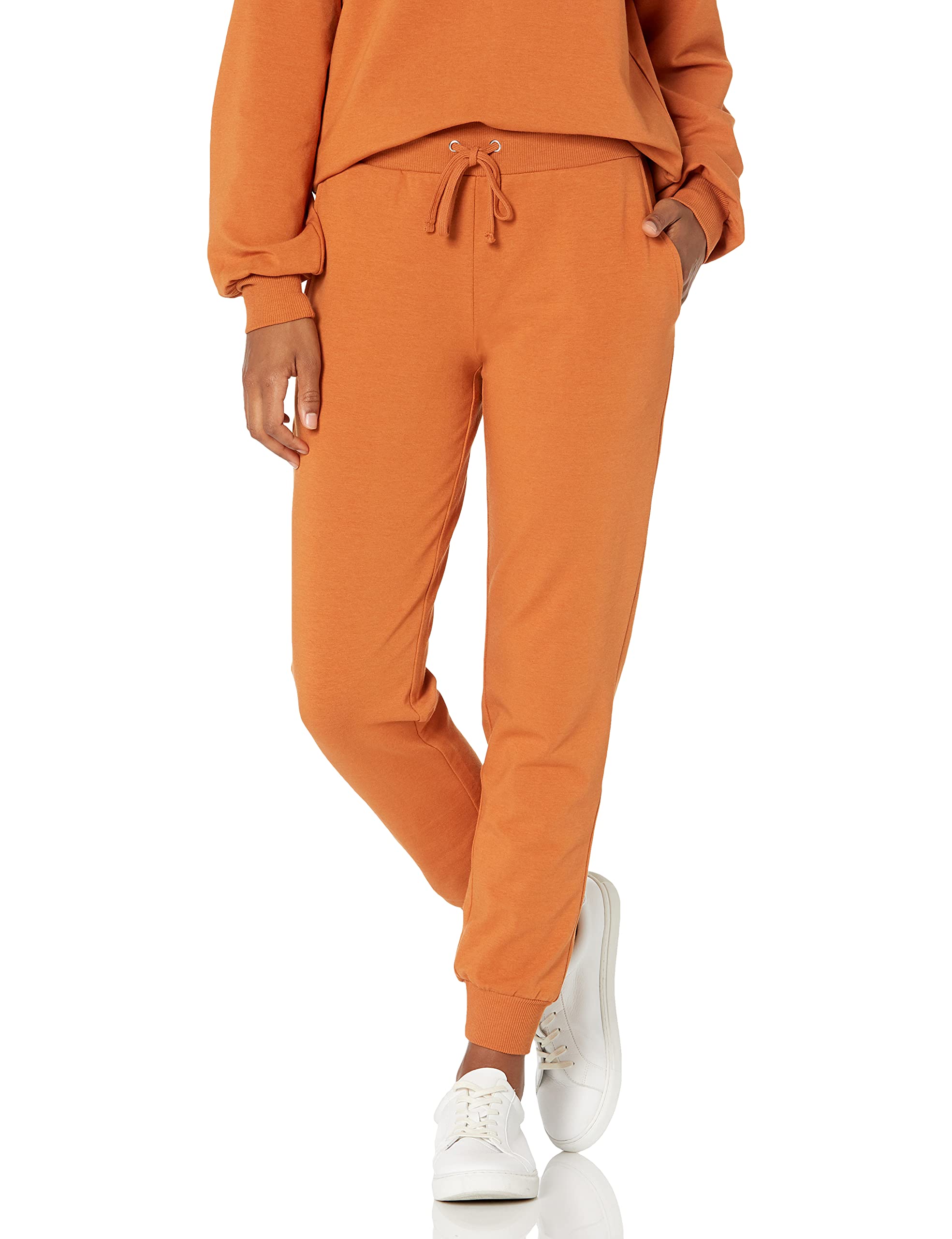 The Drop Women's Grace Supersoft Stretch Rib-Cuff Jogger Pants - Comfortable Lounge & Workout Pants for Yoga, Running, and Casual Wear