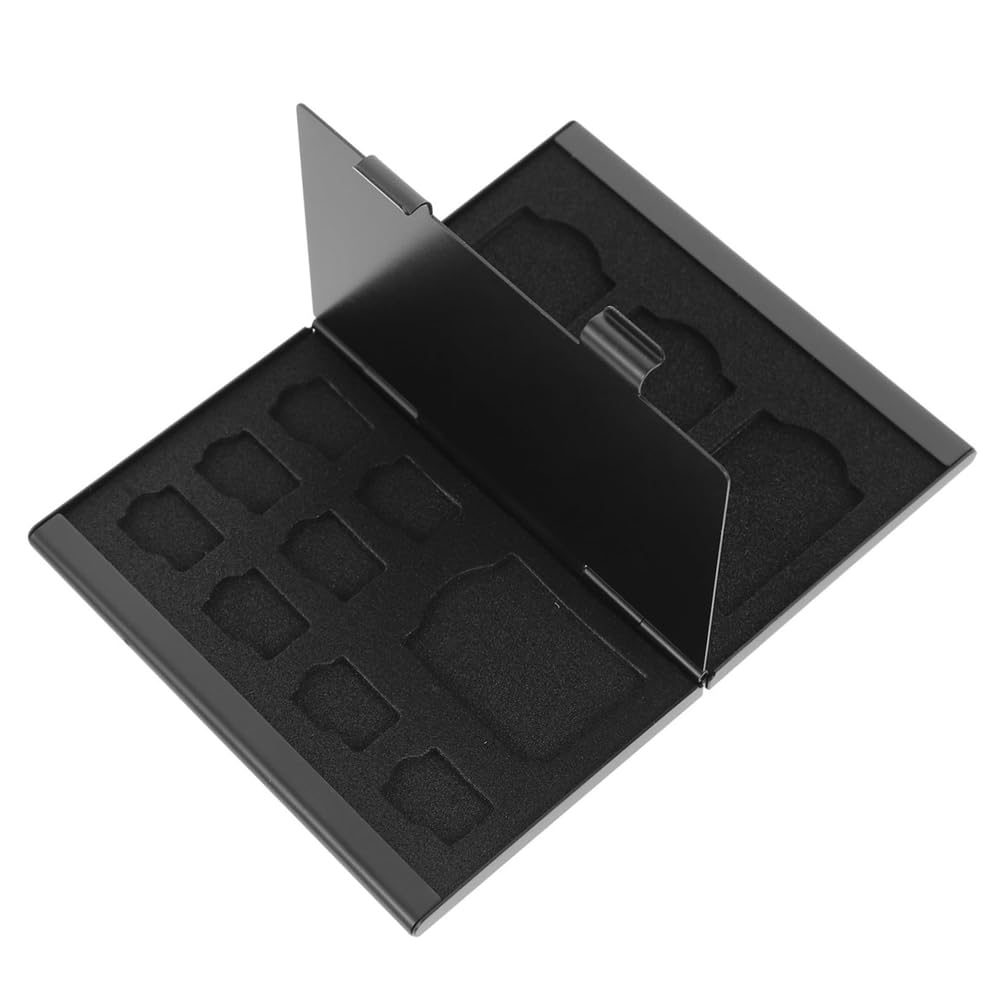 Portable Memory Card Holder - Secure Storage Case for 4 SD Cards & 8 Micro SD Cards | Compact Organizer for Photographers, Videographers & Tech Enthusiasts | Perfect for Travel, Work & Camera Gear Protection