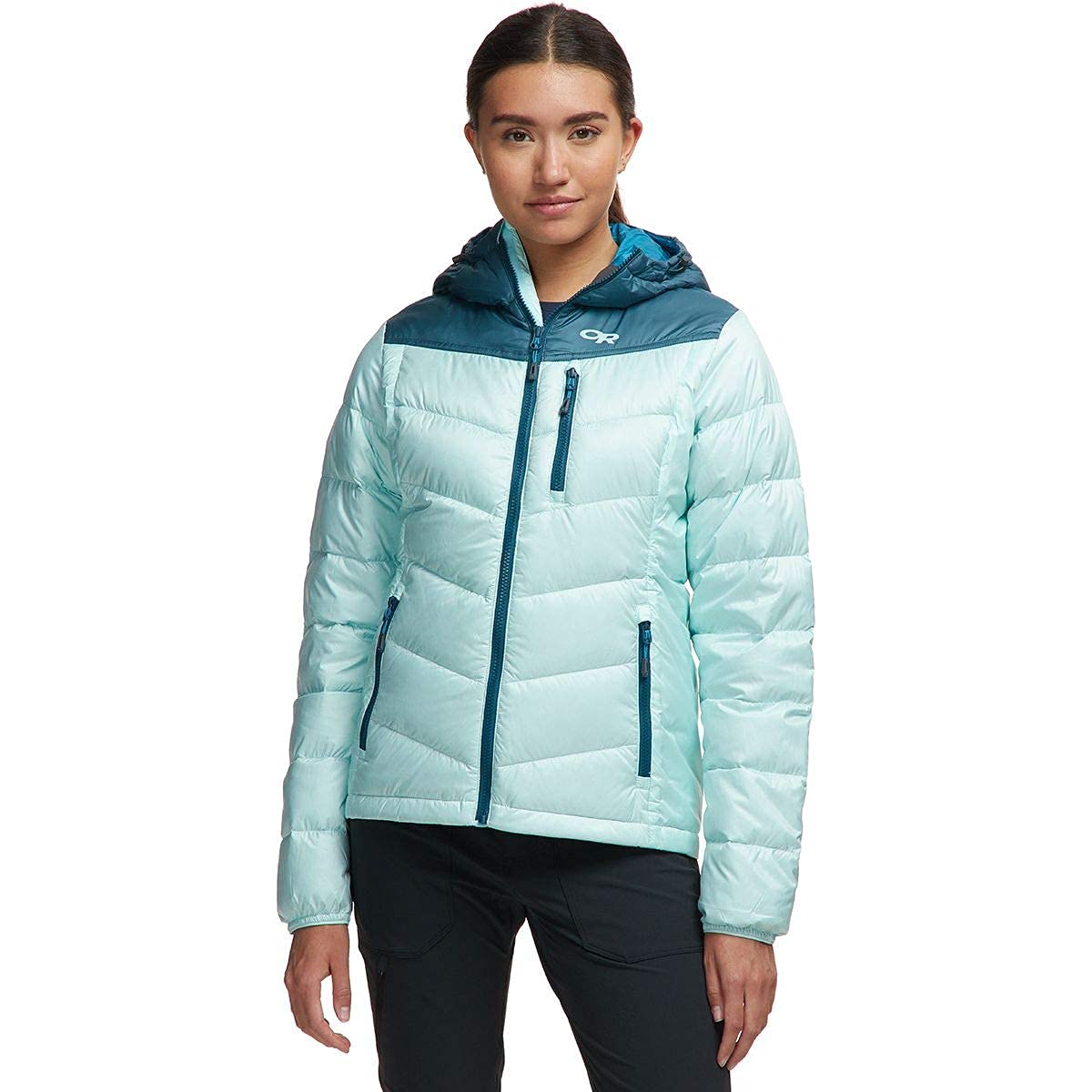 Outdoor Research Women's Transcendent Down Hoody - Lightweight Insulated Winter Jacket for Hiking, Skiing & Cold Weather Activities