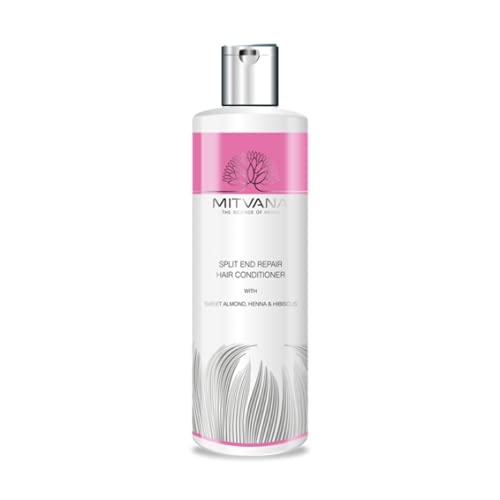 MITVANA Split Ends Repair Hair Conditioner with Sweet Almond Oil - Deep Moisturizing Treatment for Dry, Damaged Hair - Perfect for Daily Use & Salon-Quality Results at Home