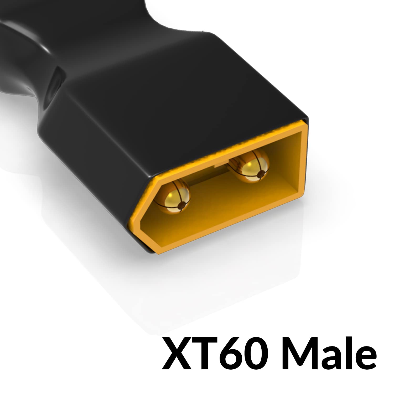 4PCS T Female to XT60 Adapter Connector Plug - Male & Female Servo Connector for RC LiPo Battery, ESC, Motor Controller - Perfect for RC Cars, Airplanes, Drones and Balance Chargers