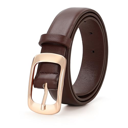 Dark Bown With Gold Buckle