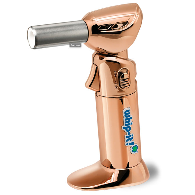 Whip It! Flex 05R Flex Torch - Black Rubber Butane Lighter for Culinary, Cigars & Outdoor Use