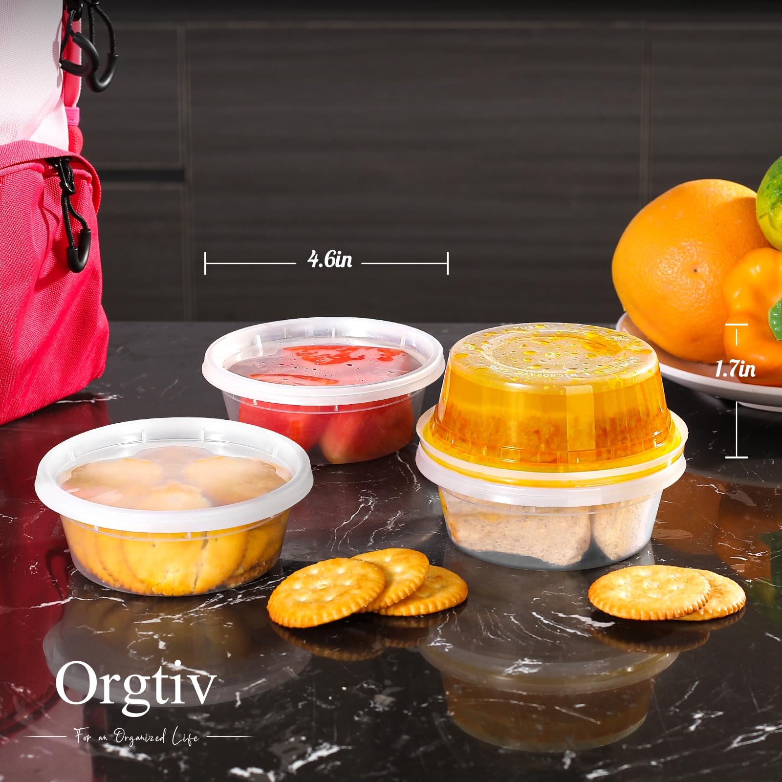 8oz 40-Pack Deli Containers with Lids - Leakproof, Microwave & Dishwasher Safe, Durable Food Storage Containers for Meal Prep, Takeout, Leftovers & Restaurant Use