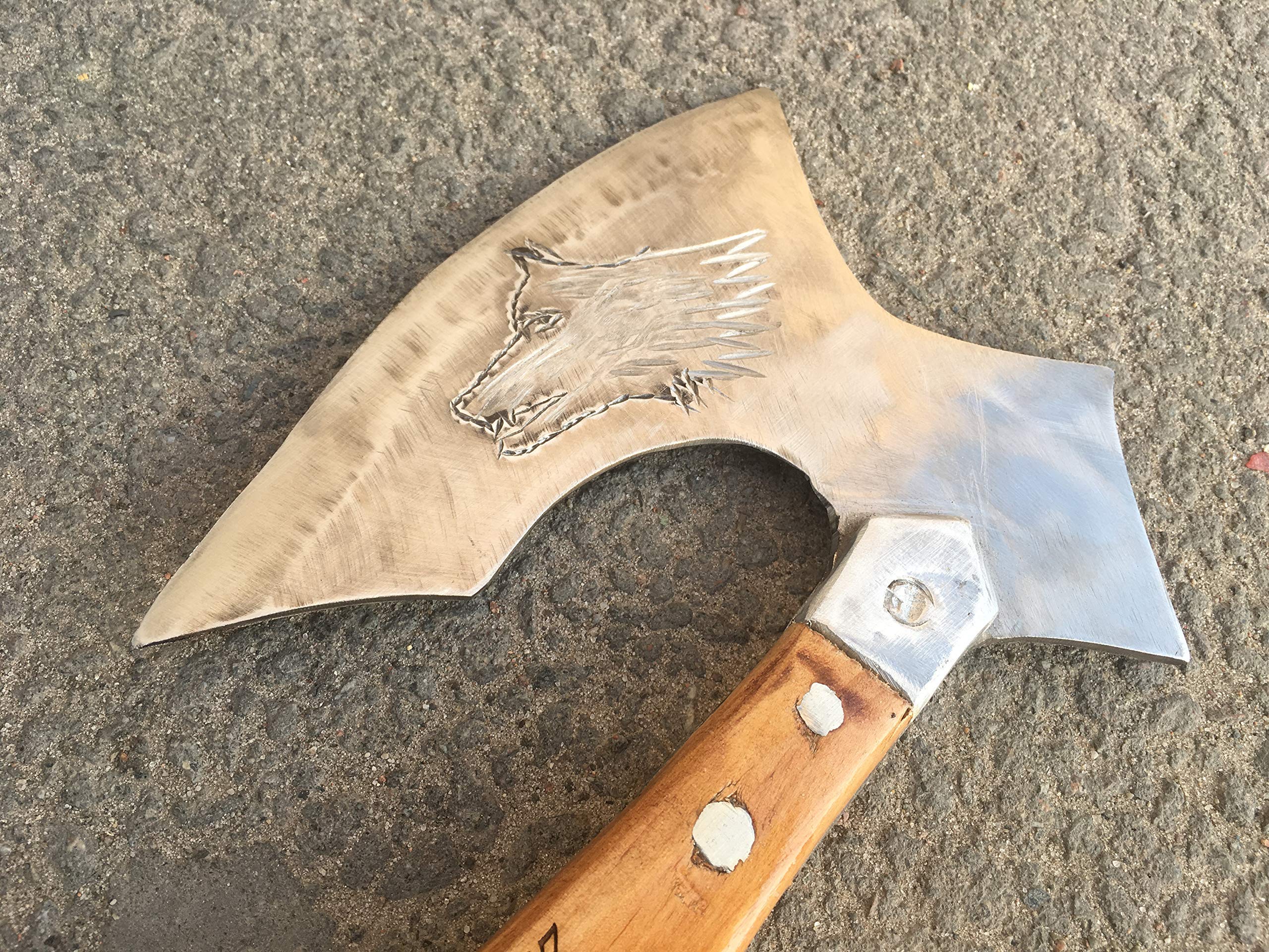 Premium Stainless Steel Kitchen Axe - Heavy Duty Meat Chopper & Butcher Knife | Viking-Inspired Chef Gift for Home Cooking & BBQ | Perfect for Chopping Meat, Vegetables & Wooden Boards
