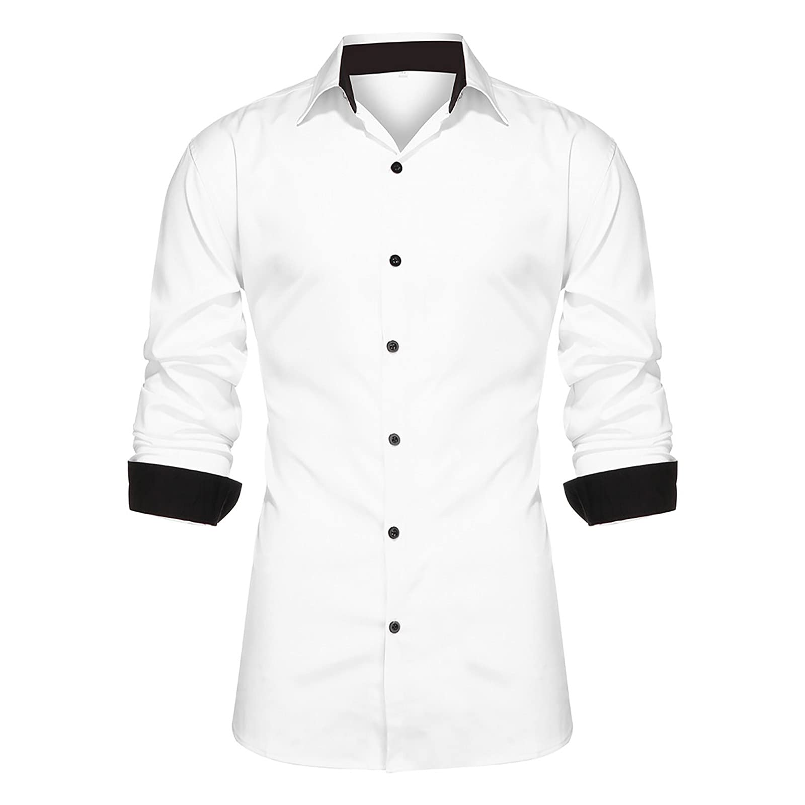 Men's Casual Button Down Dress Shirts - Long Sleeve Regular Fit Oxford Shirt for Work & Business | Western Style Formal Wear | Perfect for Office, Interviews & Special Occasions