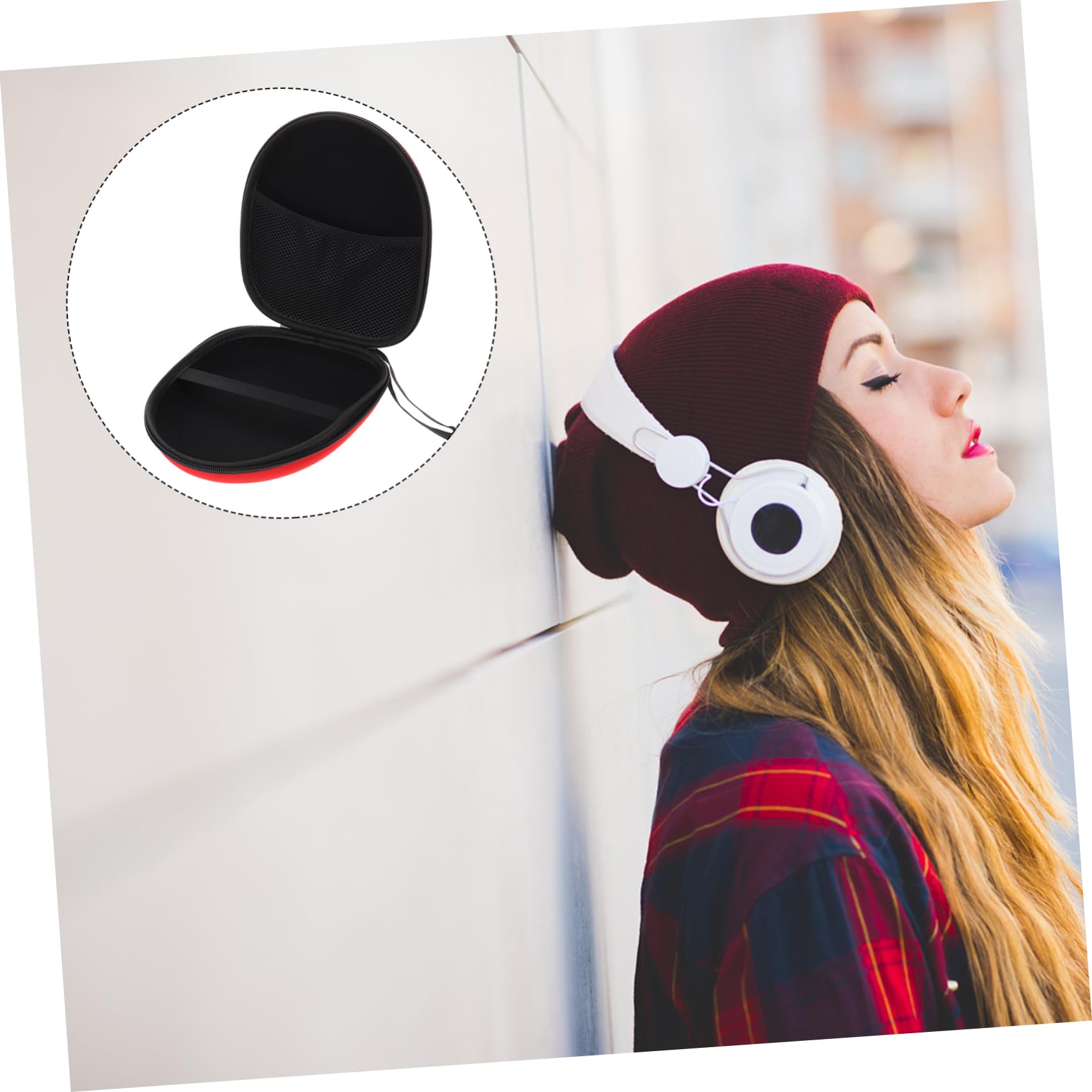 Gadpiparty 2 Pack Headphone Protective Case - Zippered Compact & Portable Headset Carry Pouch for Travel, Gym, Work, and Daily Storage
