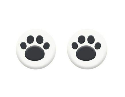 2 Pack Cute Cat Claw Thumb Grip Caps - Silicone Joystick Covers for PS5, PS4 Slim/Pro, PS3, Xbox One X/S/Elite, Switch Pro, Xbox 360 & Wii U Controllers - Soft Rubber Gamepad Accessories (White) - Perfect for Gaming Comfort and Enhanced Grip