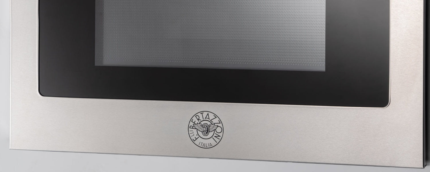 Bertazzoni MD24X 24 Inch Built-In Microwave Drawer - Stainless Steel, Under Counter Installation - Perfect for Modern Kitchens & Small Spaces