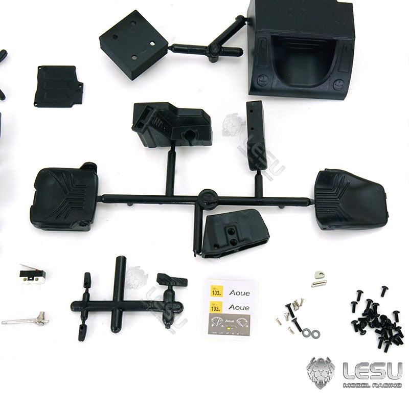 1/14 Scale LESU RC Metal Hydraulic Wheeled Excavator Model - ET30H with Pump Cabin, Sticker Display, Grapple, Ripper Bucket & Scraper Compactor - Perfect for Construction Toy Collection, RC Hobbyists and Model Display Scenes
