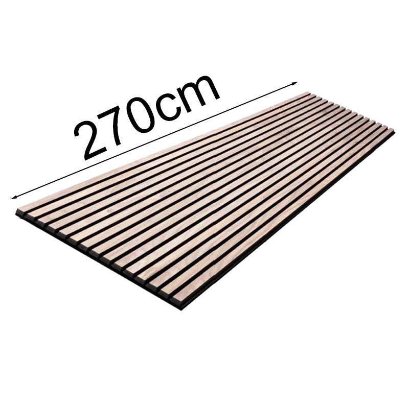 WOODFLEX Flexible Acoustic Wood Slat Wall Panel - Oak Veneer 2700mm x 600mm | Soundproofing & Decorative Wall Treatment for Home Theater, Office, and Studio