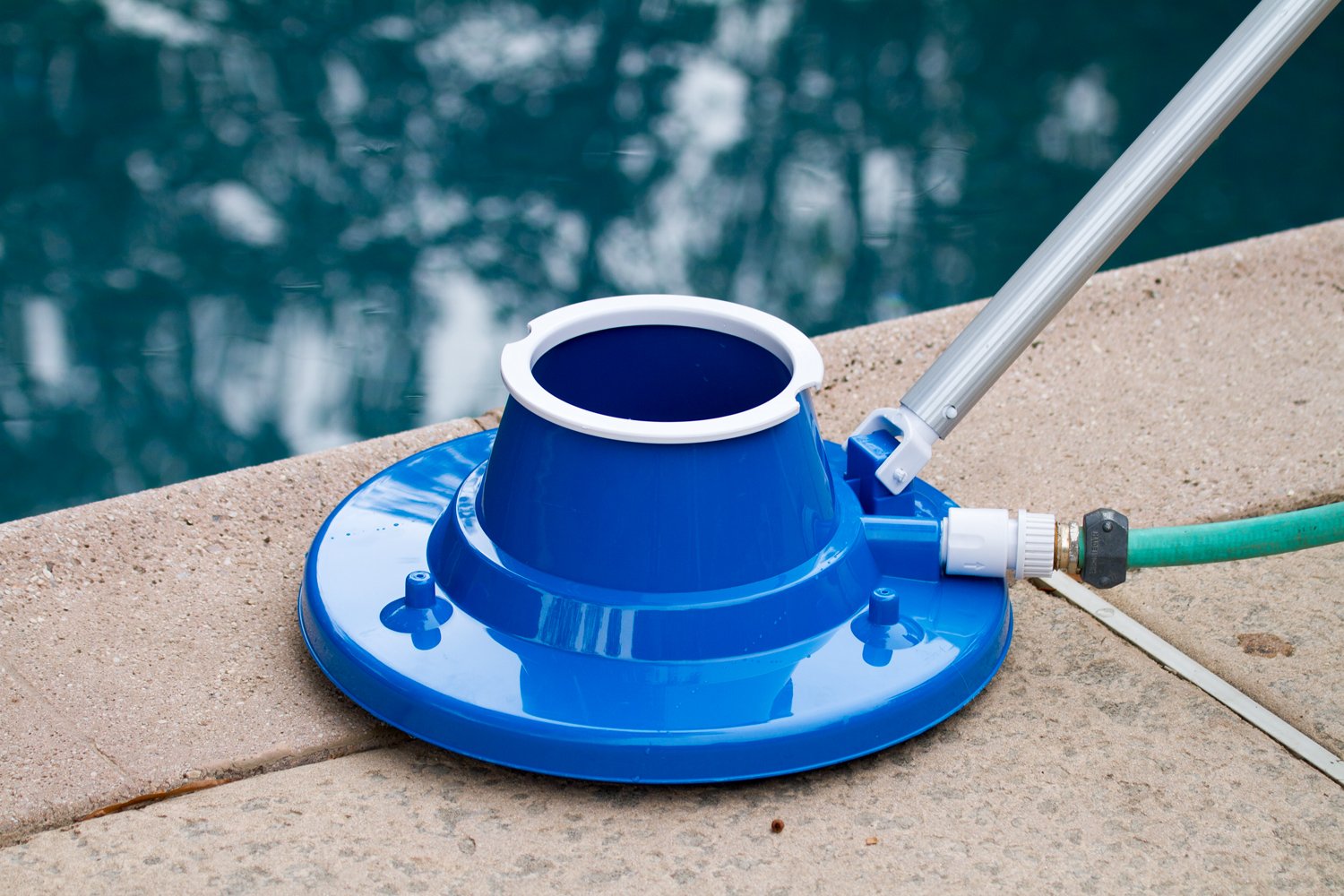 XtremepowerUS Premium Automatic Suction Vacuum Wall Climbing Pool Cleaner for In-Ground Pools with Hose Set | Poolmaster 28300 Big Sucker Manual Swimming Pool Leaf Vacuum Head (Blue) - Ideal for Removing Debris, Leaves, and Dirt from In-Ground and Above-Ground Pools