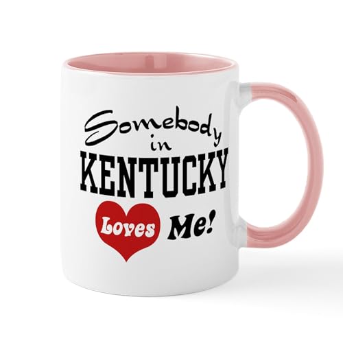 White/Pink Inside - Somebody In Kentucky Loves Me Mug