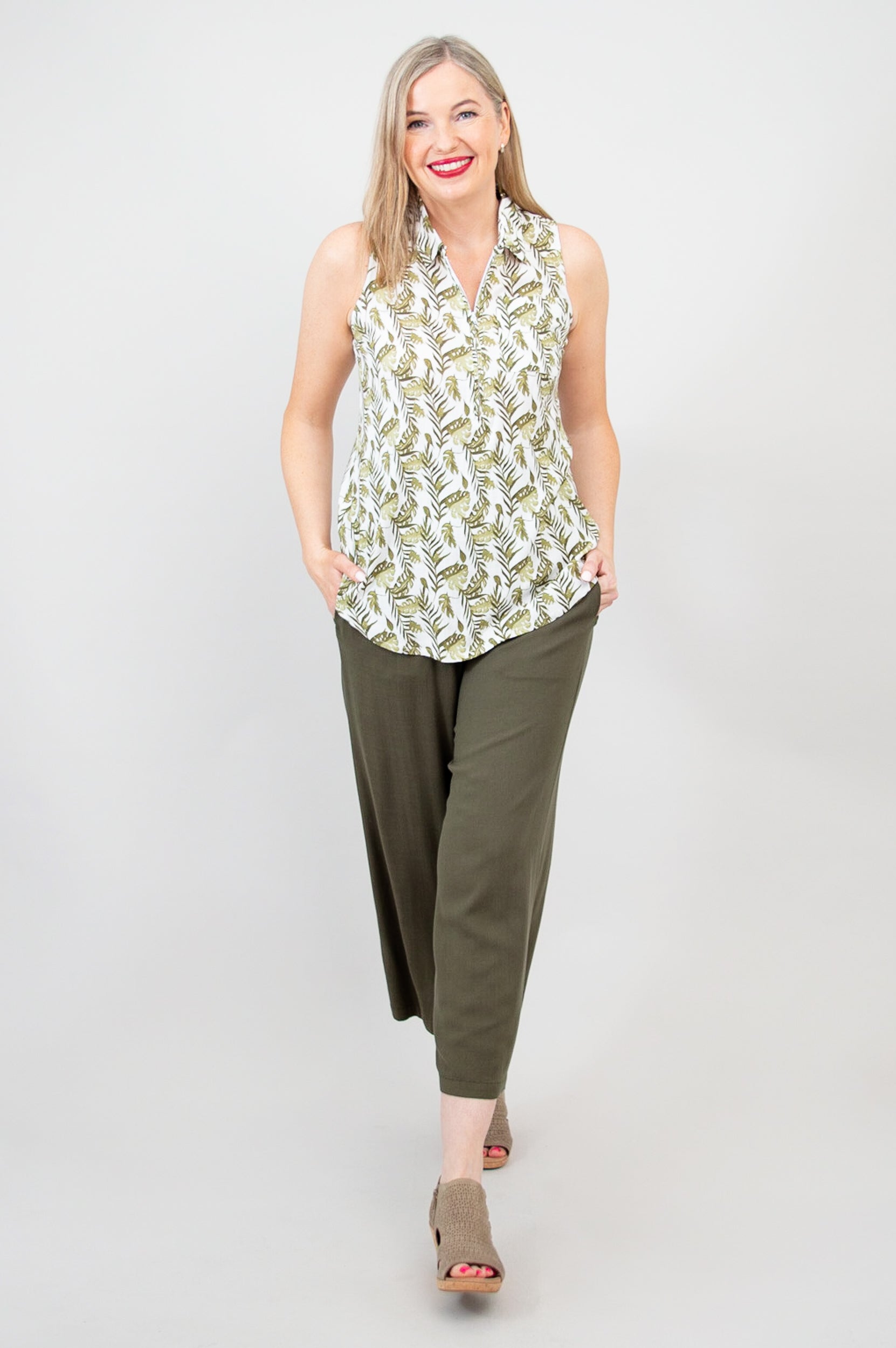 Breathable Linen Bamboo Hula Tank Top for Women - Summer Beach Vacation & Casual Wear | Final Sale
