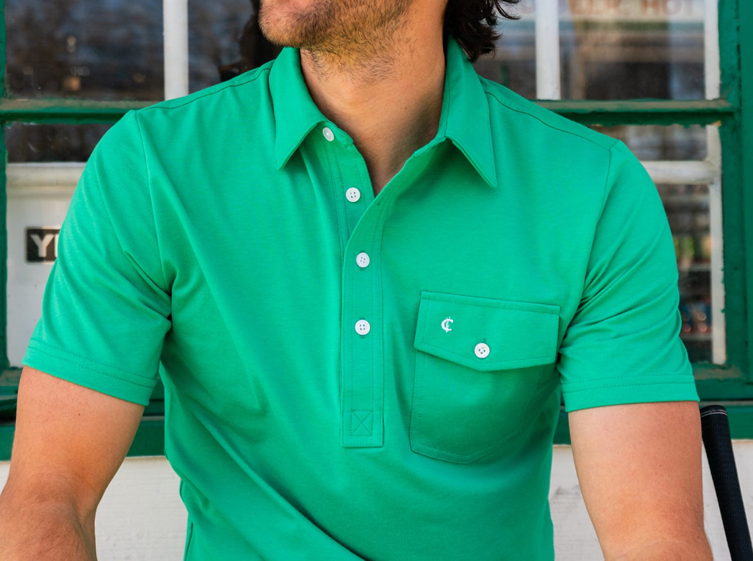 Performance Golf Shirt for Men - Breathable & Moisture-Wicking Polo - Perfect for Golf, Tennis & Casual Wear - Green