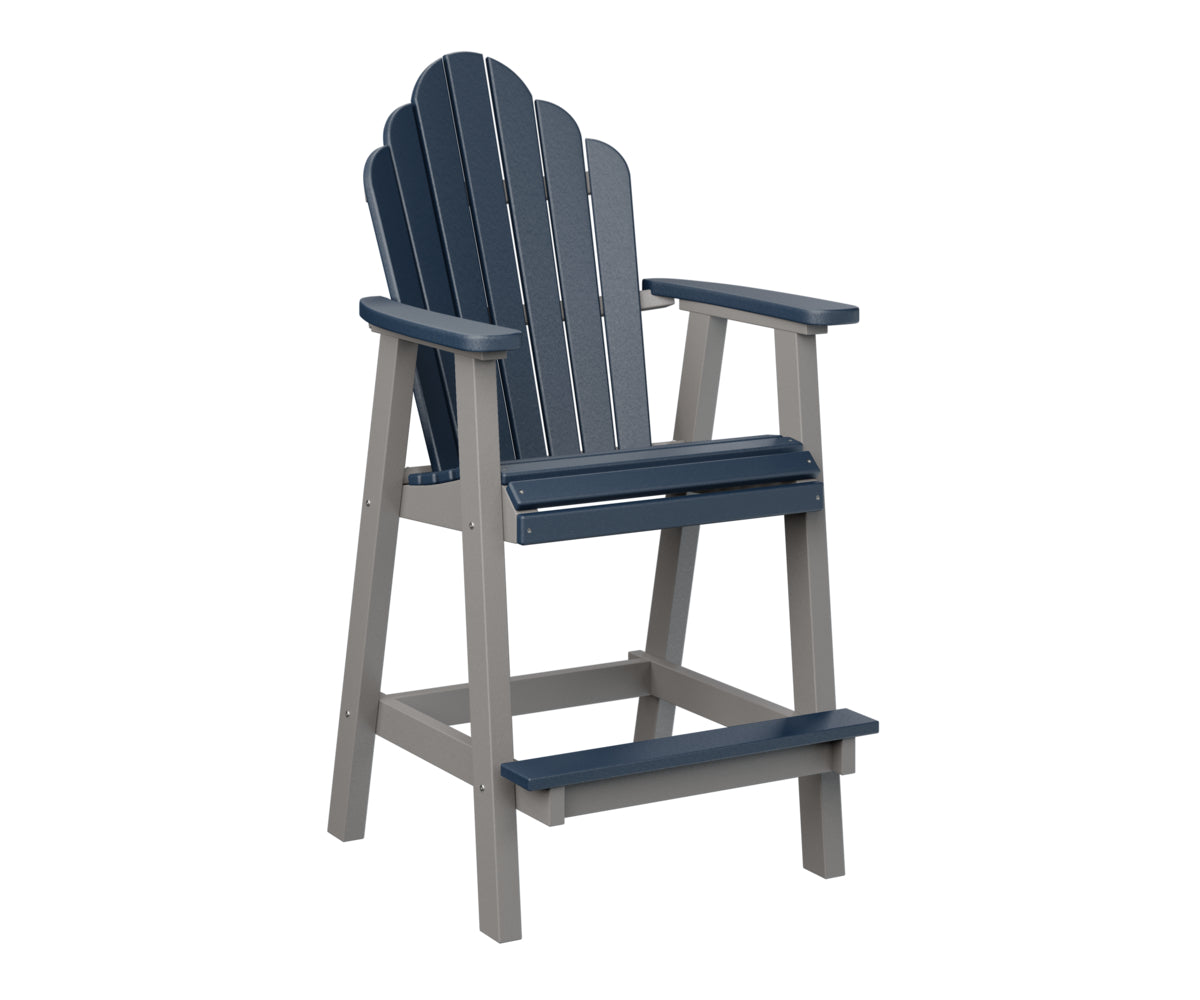 Berlin Gardens Cozi Back Bar Chair - Comfortable Counter Height Stool for Kitchen, Bar & Outdoor Use - Perfect for Dining, Entertaining & Relaxing