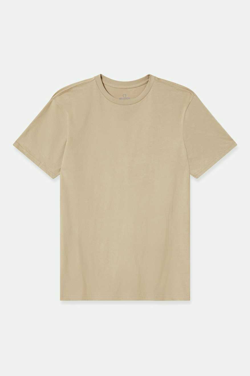 Premium Cotton Short Sleeve Tailored T-Shirt for Men - Soft & Comfortable Oatmeal Color - Perfect for Casual Wear, Workouts & Everyday Outfits