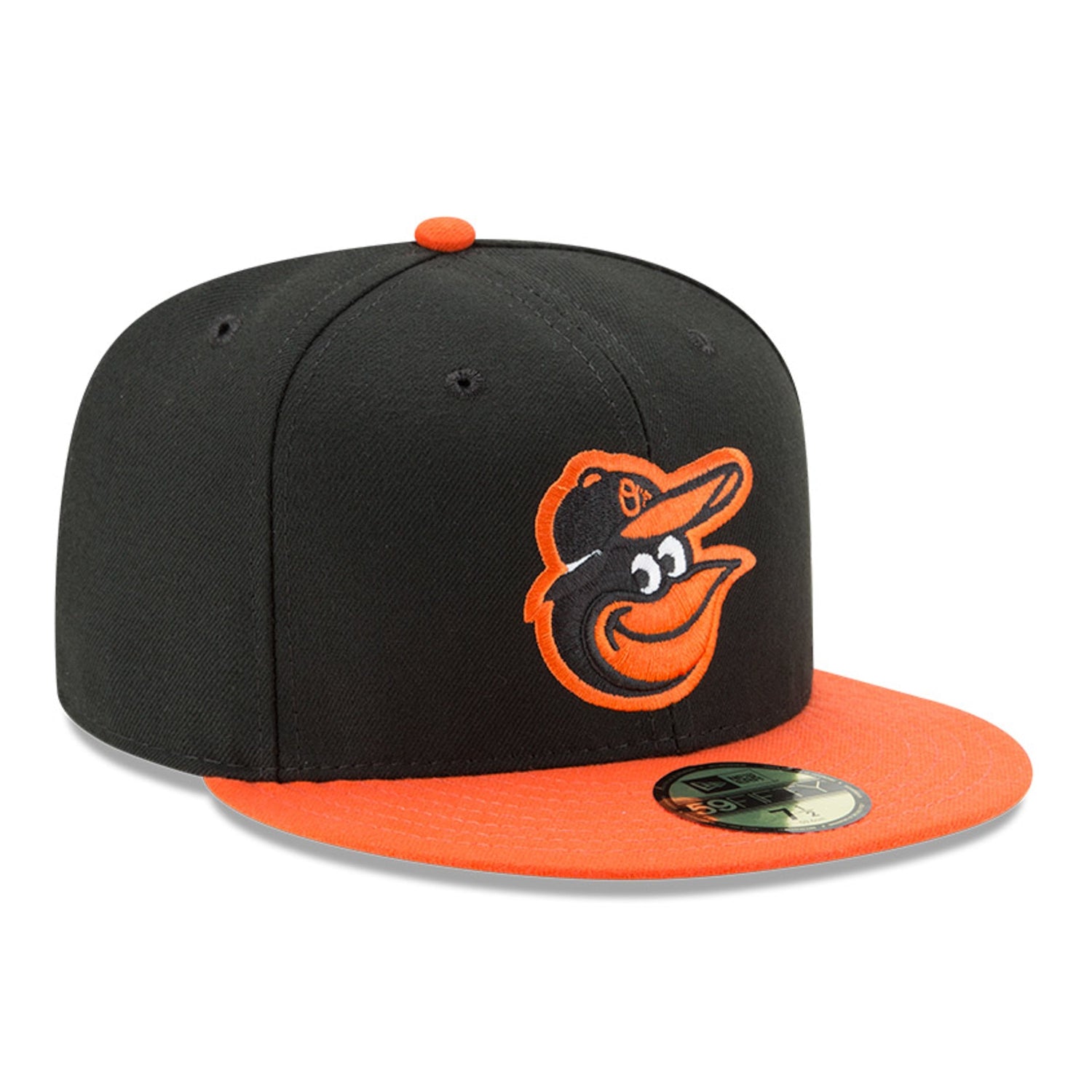 New Era 59Fifty Authentic Baltimore Orioles MLB Baseball Cap - Black & Orange Adjustable Fitted Hat for Men & Women | Perfect for Baseball Games, Streetwear Fashion & Sports Fans
