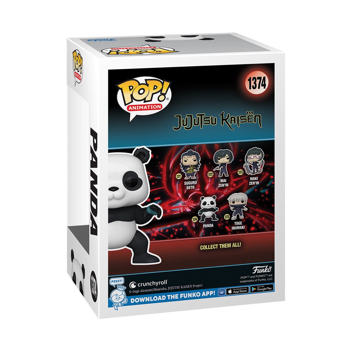 Jujutsu Kaisen Panda Funko Pop! Vinyl Figure #1374 - Anime Collectible for Fans & Gift Idea for Home Decor, Office Display, and Pop Culture Enthusiasts
