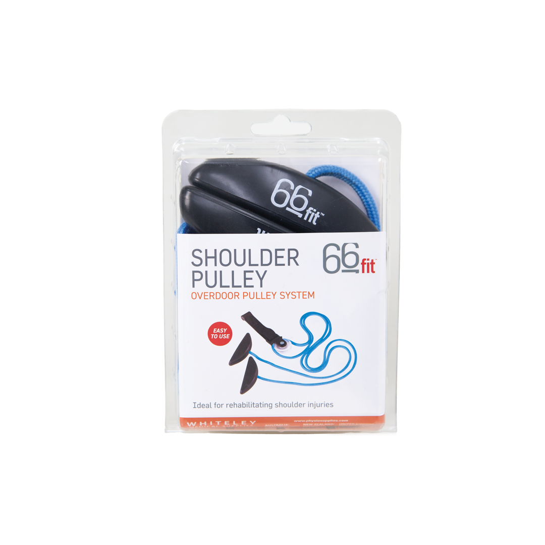 66Fit Adjustable Shoulder Pulley System for Home Gym - Strength Training & Physical Therapy Equipment for Shoulder Rehab & Mobility Exercises
