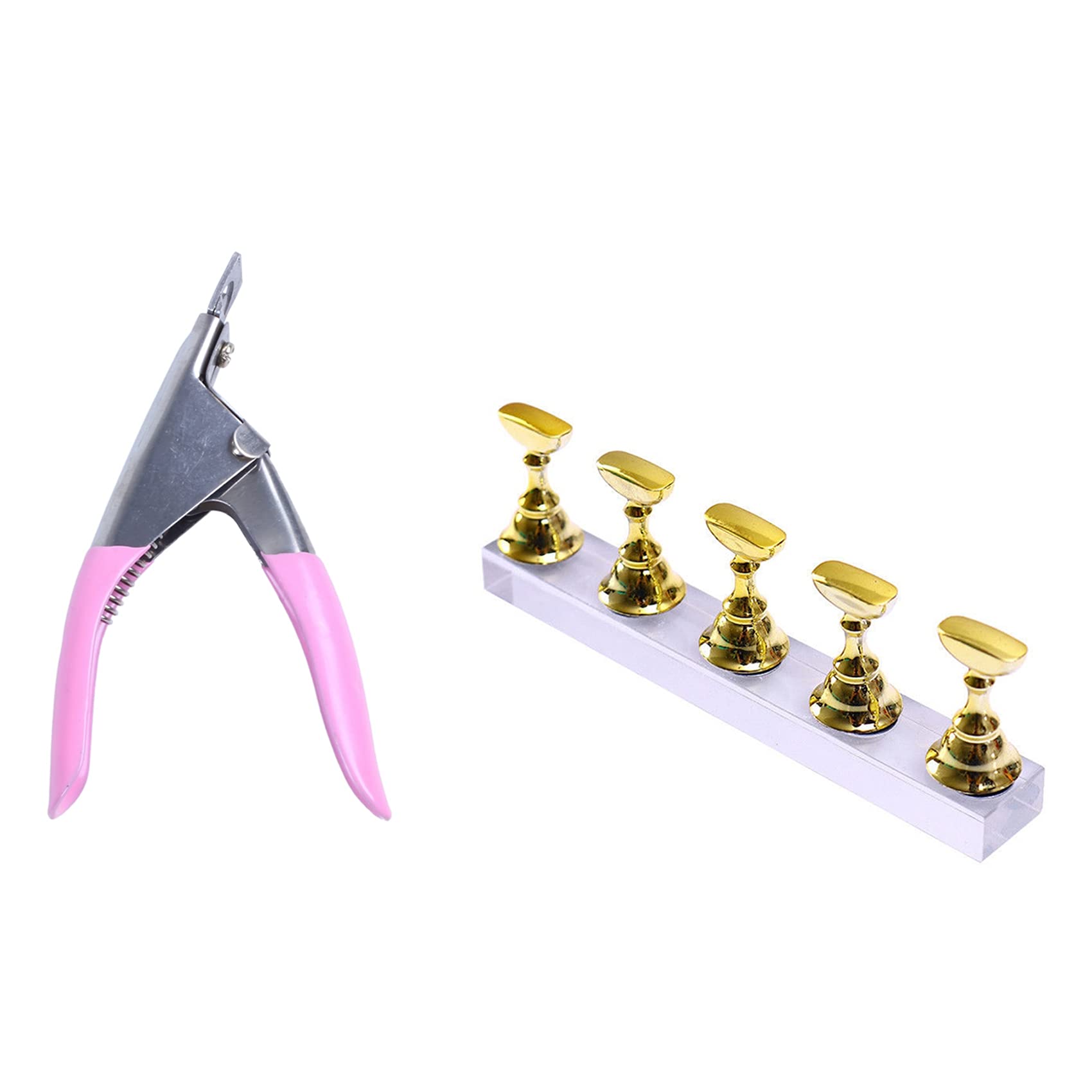 Professional PYNQ Nail Clippers for Acrylic & Magnetic Nails - Manicure Practice Hand & Nail Training Pedestal - Perfect for Salon, Nail Tech Students & DIY Home Nail Art