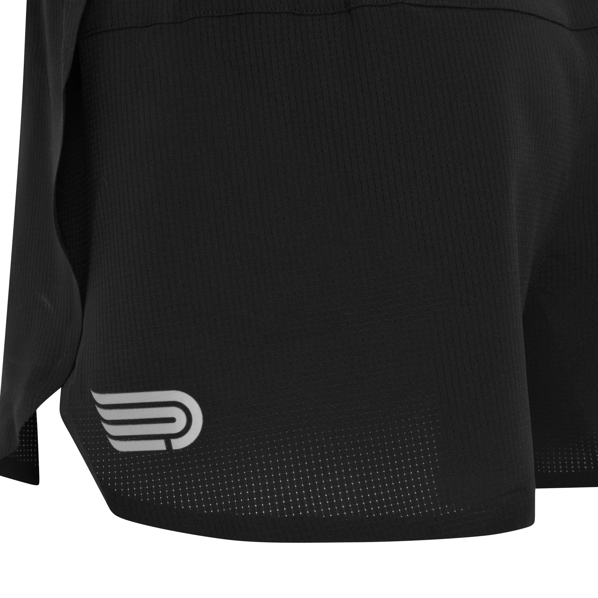 Pressio Men’s Run Elite 3’ Shorts - Black/Silver - Lightweight Running Shorts for Men with Built-in Liner - Perfect for Jogging, Gym Workouts & Outdoor Activities