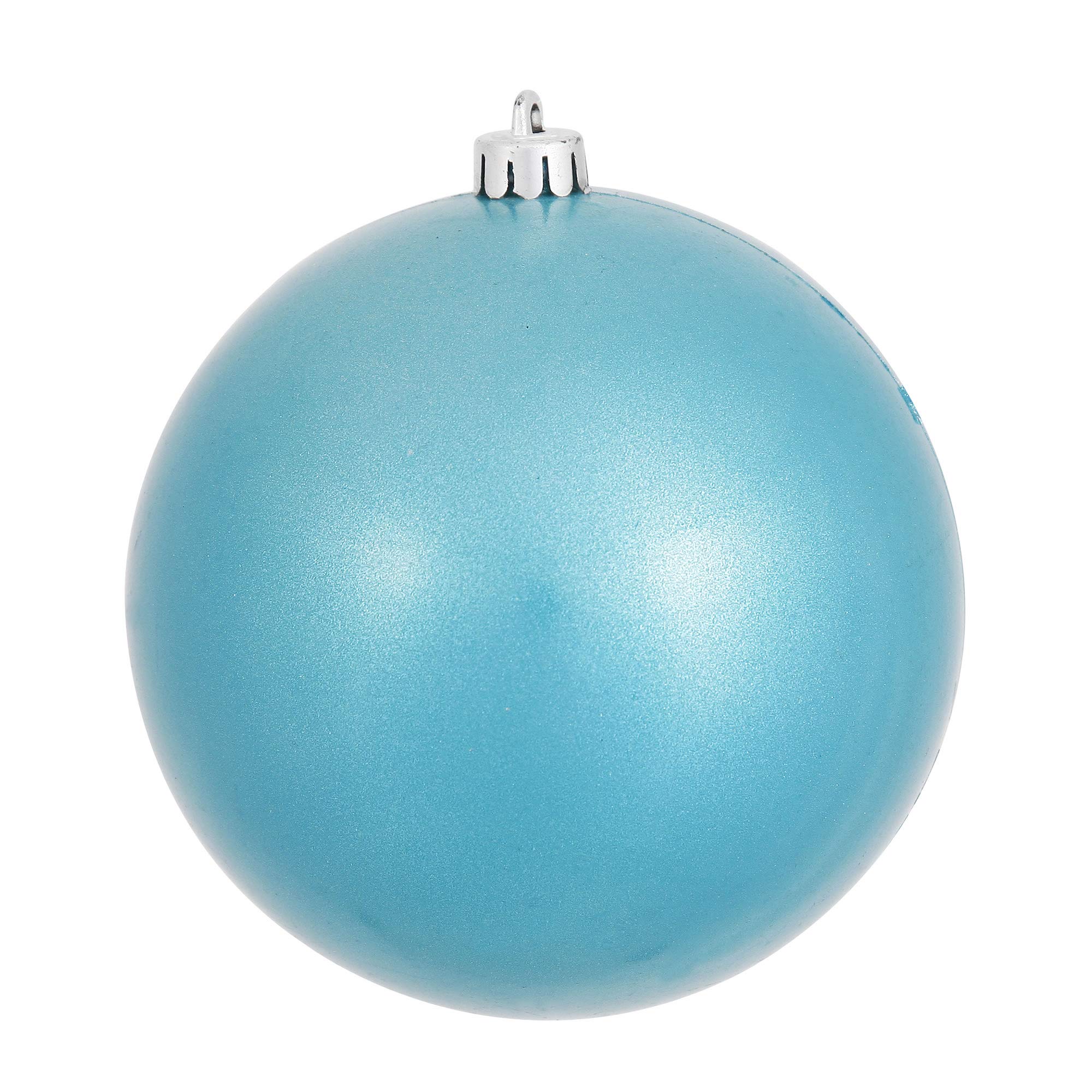 Vickerman 12-Inch Turquoise Candy Ball Christmas Ornament - Perfect for Holiday Tree Decor, Party Favors & Festive Home Decorations