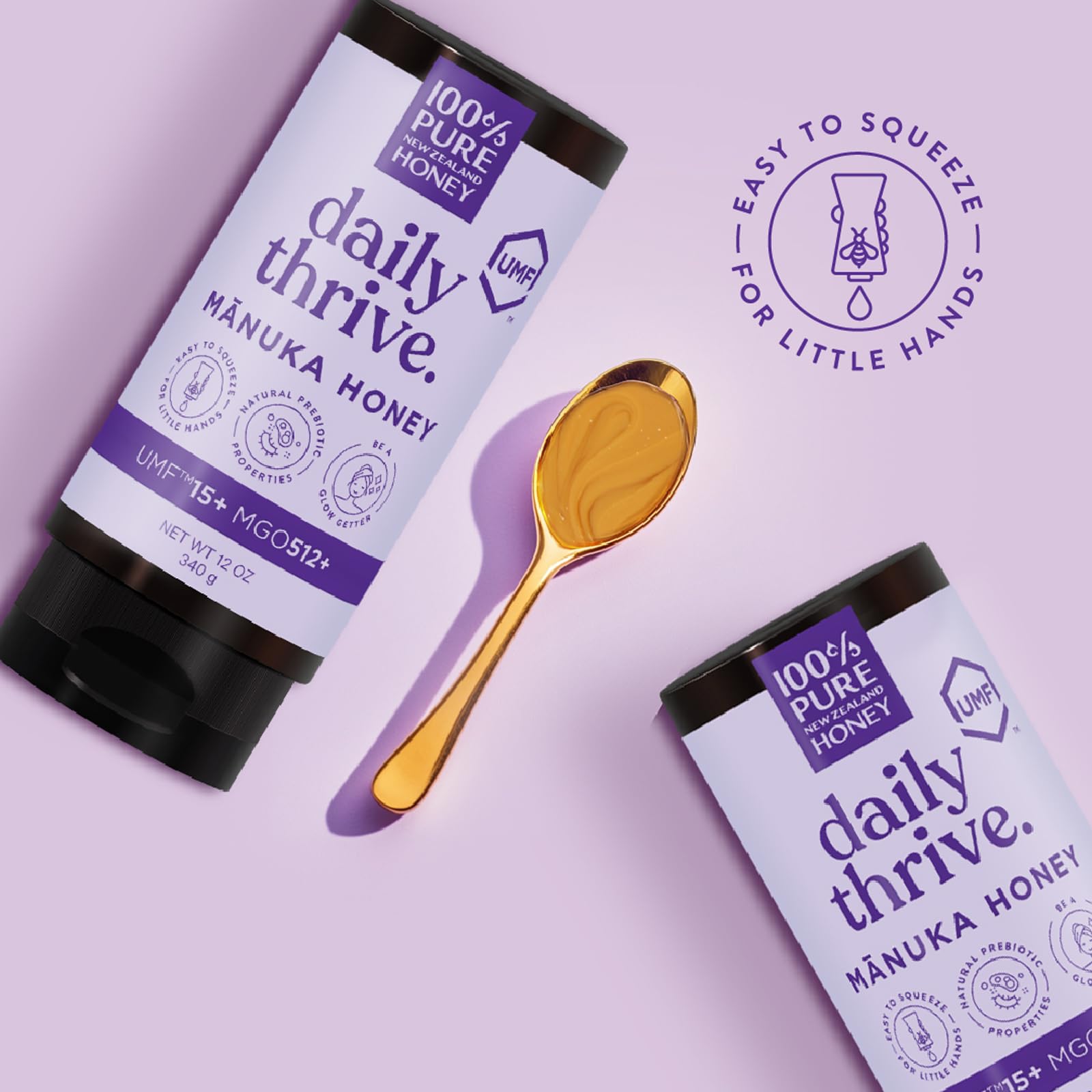 UMF 15+ Manuka Honey 12oz - Raw, Unfiltered & Certified for Daily Wellness