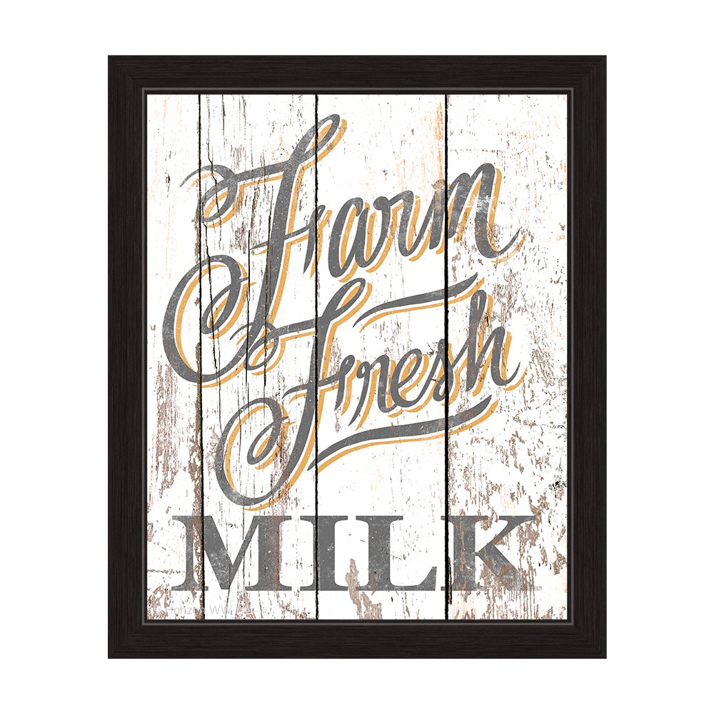 Distressed Wood Textured Farmhouse Milk Jug Canvas Wall Art Print - 20x24 Inch Rustic Kitchen Decor for Country Style Homes & Farmhouse Interiors