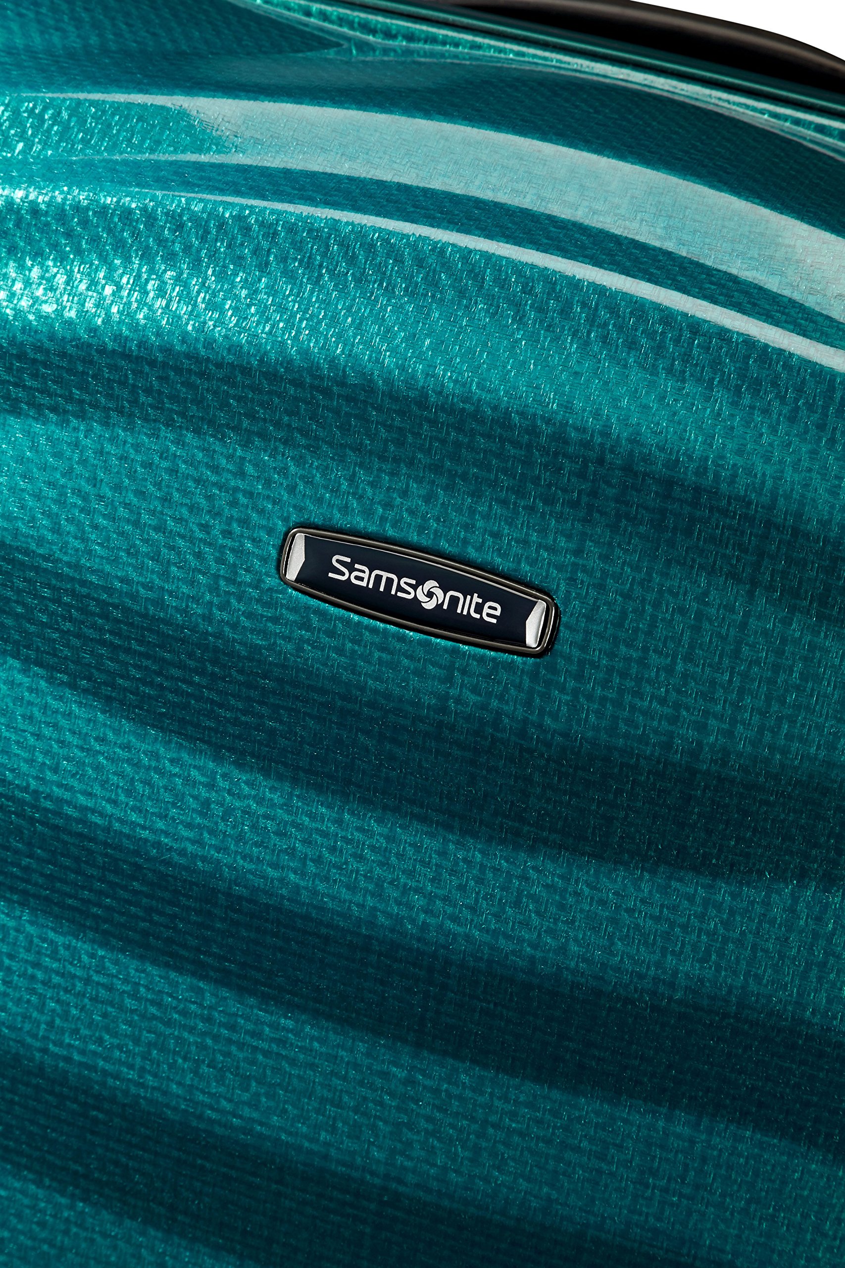 Samsonite Lite-Shock 55cm Carry-On Luggage 36L Petrol Blue - Lightweight Spinner Suitcase for Business Travel & Weekend Getaways
